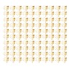 100pcs Flower Shape Binder Clips Strong Clamping Force Metal Cute