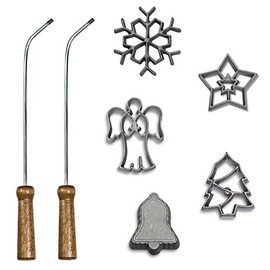 Kitchen Supply Rosette Iron 7-Piece Set, Holiday