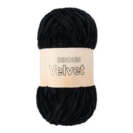Velvet Yarn for Crocheting Black Chenille Yarn Super Bulky Baby Blanket Yarn Amigurumi Yarn