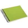 Spiral album BELLA VISTA uni 24/17 green with white pages
