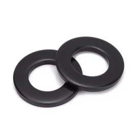 5/16'' (50 Pack) Stainless Steel Flat Washers, 3/4" OD, Black Oxide Metal Washers for Screws and Bolts