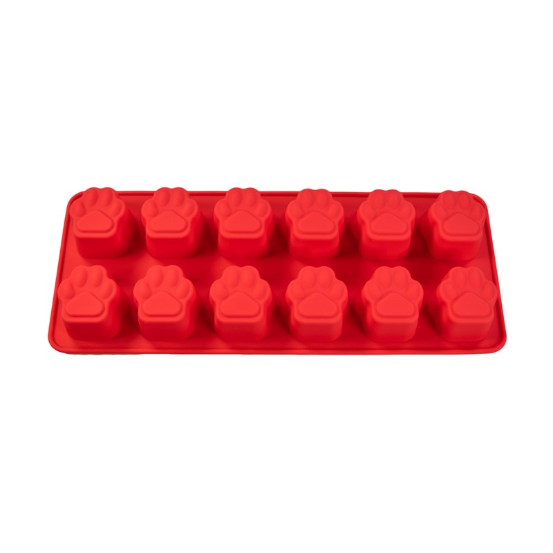 KE WOOW Silicone Dog Paw shape Baking Mold for Treats,