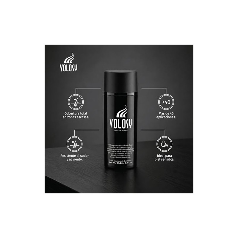 VOLOSY - Microfibras Capilares de Queratina Unisex | Densificador Capilar