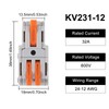 20Pcs 1 in 2 Lever Wire Connector Compact DIY Quick