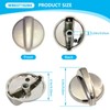 WELURE WB03T10284 191D5100 5Pcs Oven Knobs Replacement Fit for GE
