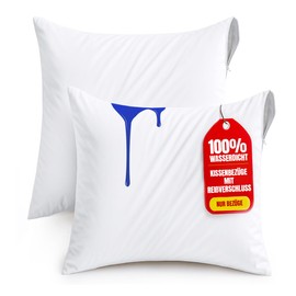 Utopia Bedding Waterproof Pillow Case 65 x 65 cm – Pack of 2 – Pillow Protectors with Zip