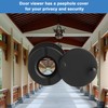 Door Viewer with Privacy Screen, 180° Wide Angle Optical Glass