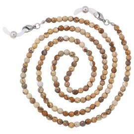KAI Top Eyeglass Chain Sunglass Chain Fashion Natural Stone Beaded Mask Lanyard Chain Face Mask Holder Chain for Women Men