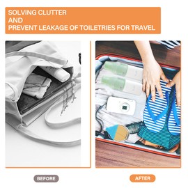 16pcs Elastic Sleeves for Leak Proofing Travel Silicone Bottle Covers Reusable Leak Locks Toiletry Skins for Travel Container in Luggage Portable Toiletries Accessory