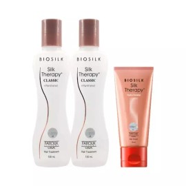 Silktherapy [실크테라피] 오리지널 클래식 헤어 에센스 130ml 2개+헤어 크림 50ml_P407146103 Silk Therapy Original Classic Hair Essence 130ml 2pcs + Hair Cream 50ml [Silk Therapy Classic 130ml 2 pieces + Hair Cream 50ml]