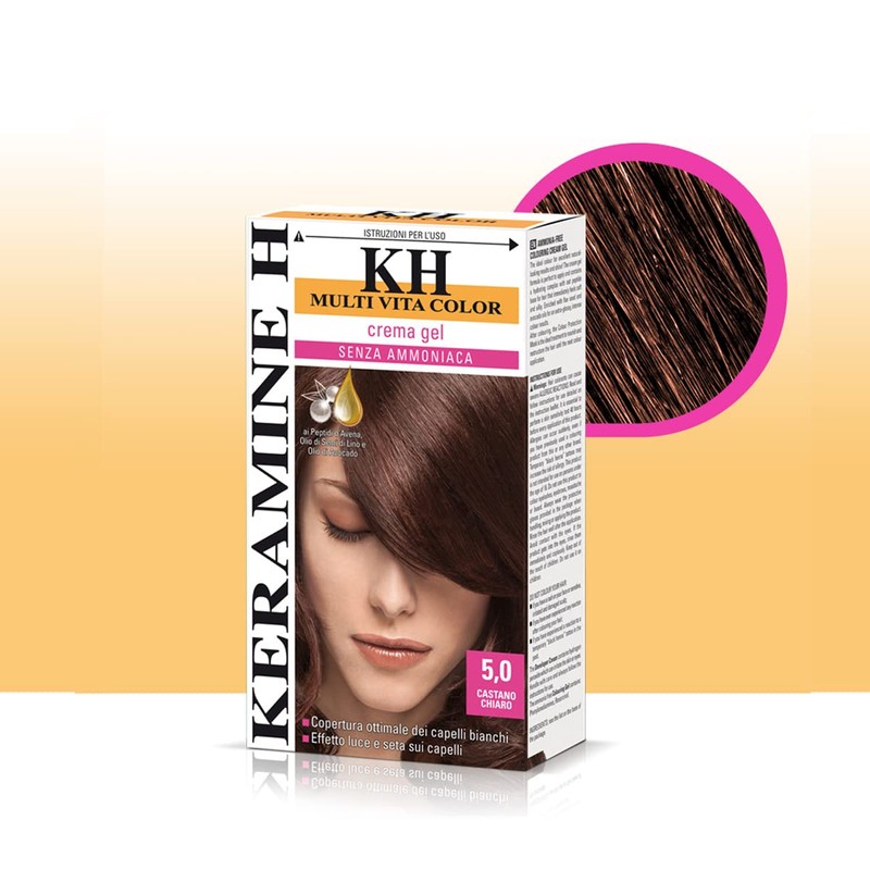 Keramine H Cream Gel Light Brown - 3 Packs of