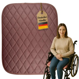 FabaCare Incontinence Seat Cover with Waterproof Backing, 4-Ply High Absorbency, Washable up to 95°C, Dimensionally Stable, 50 x 40 cm, Colour: Brown