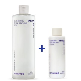 Innisfree Blueberry Skin Large Size 500ml + Lotion 130ml / 이니스프리 블루베리 스킨 대용량 500ml+로션130ml