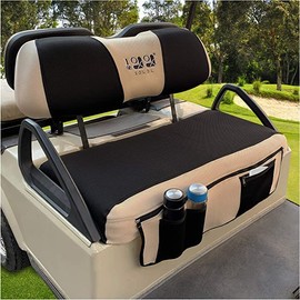 10L0L Golf Buggy Seat Cover, Easy Install Breathable and Scratch Resistant with Removable Storage Pocket Golf Cart Seat Cover,Summer Washable Golf Buggy Seat Protecter for EZGO TXT RXV & Club Car DS