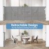 Reinforced 120 Inch Extra Wide Retractable Gate with Support Rods,
