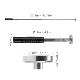 Telescoping Strong Magnetic Sweeper Pickup Tool, Screws Parts Finder with 35LB Pull Capacity, Retractable 8.6" to 40.5", Pick up Automotive Nails, Screws, and Metal Parts,and is Gifts for Men (1PCS)