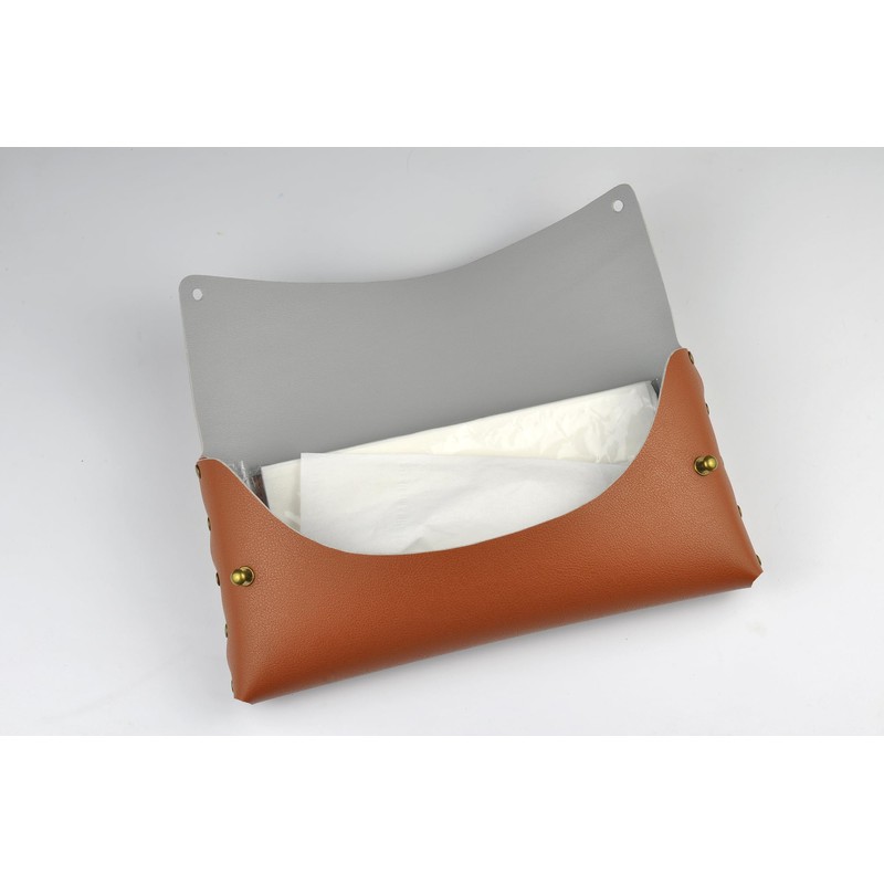 THINGIS Car Tissue Holder, Tissue Case for Sun Visor, PU