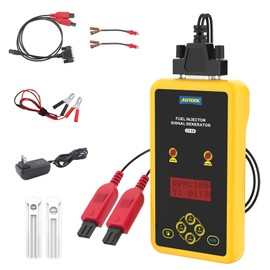 AUTOOL Fuel Injector Tester and Cleaner 12V&70V Fuel Injector Cleaner Kit Fuel Injector Cleaning Kit for GDI, Adjustable Pulse Width RPM & Time, Two Injectors Test Simultaneously