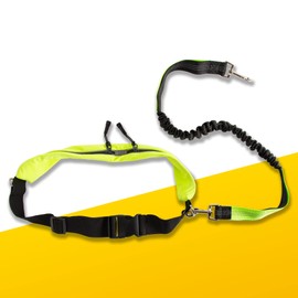 PawPride 7in1 Reflective Hands-Free Dog Adjustable Belt 1.6m Lead - Fully Adjustable Belt with Reflective Bungee Dog Running Lead – Durable Bungees Reflective Jogging Lead