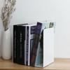 2PCS Heavy Duty Metal Bookends Decorative Book Ends Office Stationery