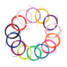 OHPHCALL 20 Rolls Pen Consumables Containers with Lids 3D Printer Connector Quick-Drying Printing Paper Filament Refills Pen Line Refills Portable Containers Multifunctional Clips Pcl