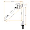 PlumbEZ Toilet Cistern Fill Valve Bottom Entry with Float -
