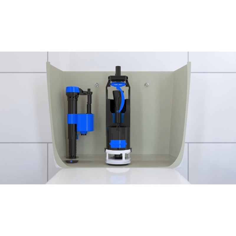Adjustable Bottom Entry Toilet Fill Valve with ½" UK Brass