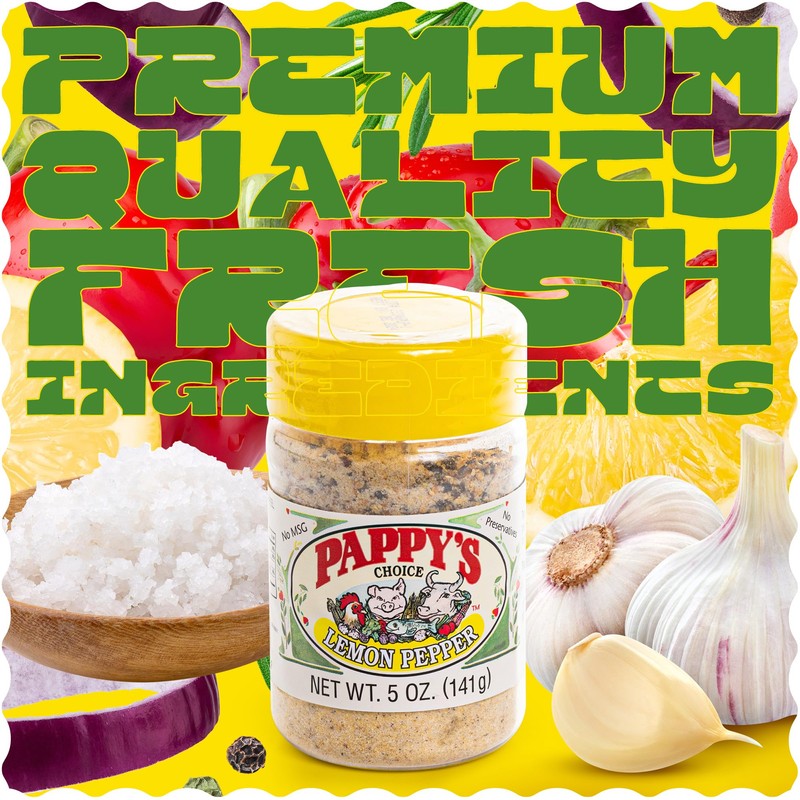 Pappy's Seasonings (Lemon Pepper, 5oz)