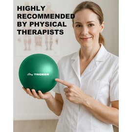 Trideer Exercise Balls Physical Therapy, 9 Inch Pilates Ball Between Knees for Physical Therapy, Mini Exercise Ball - Yoga Ball, Small Workout Balls for Core Strength and Back Support