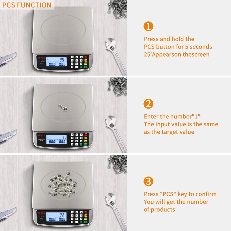 Food Scale 88lb/40kg Large Digital Kitchen Scale 0.05oz/1g with Price