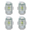 4Pcs LED Strobe Light High Brightness Waterproof Portable Wireless Flashing