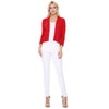 YEMAK Women's Crop Cardigan Sweater – 3/4 Sleeve Open Front