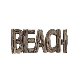 OMA Driftwood Beach Wall Decor Vintage Driftwood Decor for Home Hand Crafted Beach Decor Wall Pediment Driftwood Boho Farmhouse Coastal Beach Home Decor