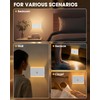 LAVAED Motion Sensor Night Light Indoor,RGB Charging Cordless Stair Lights,LED