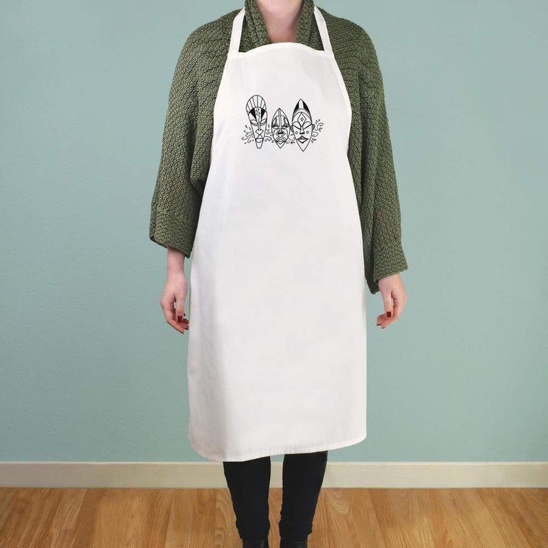'African Masks' Unisex Cooking Apron (AP00010083)