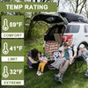 AGEMORE Cotton Flannel Double Sleeping Bag for Camping, Backpacking Or