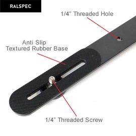 RALSPEC Dual Camera Flash Bracket 1/4" Thread Double Tripod Extension Slider Mount Bar Arm 27cm For DSLR Flash LED Light