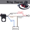 Taiss 7/8″ Waterproof Motorcycle ATV Handlebar Push Button Switch,12v Led