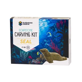 Studiostone Creative DIY Arts & Crafts Carving Kit Kids Adults Seal Sculpture Soapstone