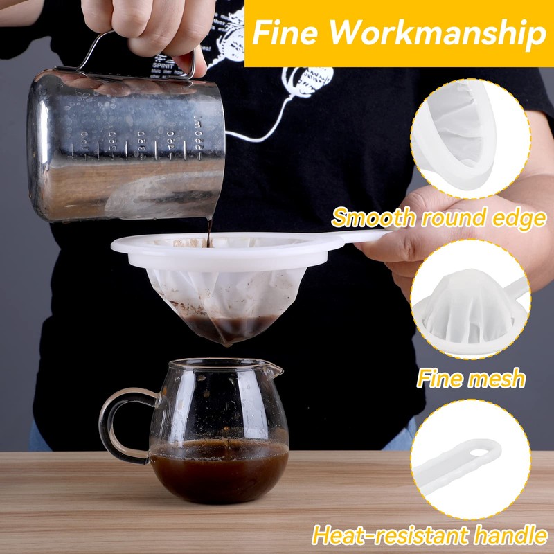 Fine Strainer, Hair Strainer Kitchen, 400/200/100 Mesh Kitchen Strainer, Plastic,