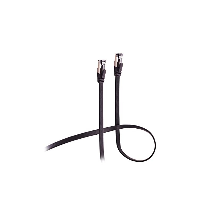 Patchkabel Flexline Cat 8.1 U/FTP PIMF, Flat Highly Flexible Black