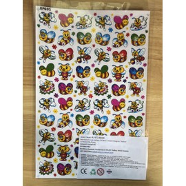 Bee Honey Animals Stickers 60 Pieces 1 Sheet 270 mm x 180 mm Sticker Craft Children Party