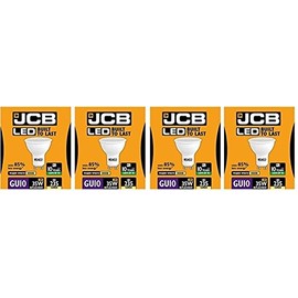 4 X JCB 3w = 35w LED GU10 3000k 3w 35w 100deg Warm White [Energy Class A+]