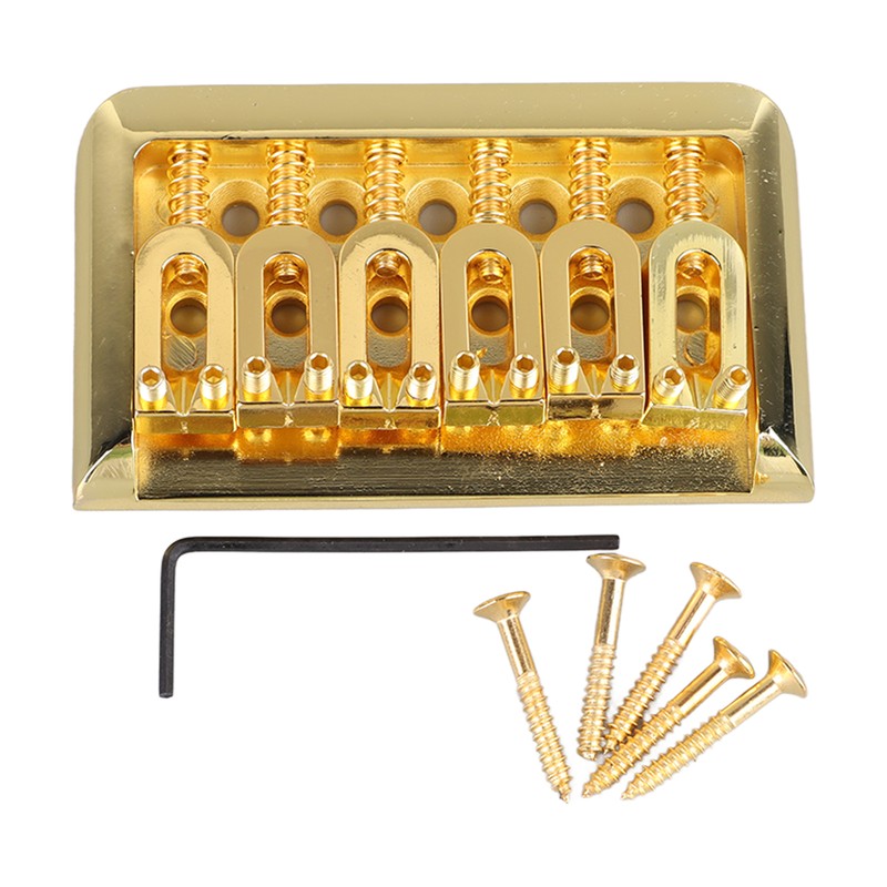 Fixed Hardtail Guitar Bridge U Shape Saddle Bridge Replacement Metal