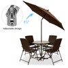 Tkerolk Patio Umbrella Replacement Parts, Outdoor Umbrella Pole Replacement Push-Button