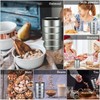Jadive 8 Pcs Empty Coffee Cans with Lids Metal Tin