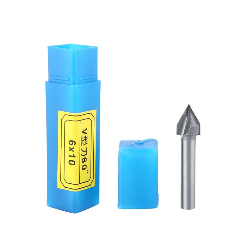 CNC V Bit 60 ° Router 6x10mm Router Bits Borde