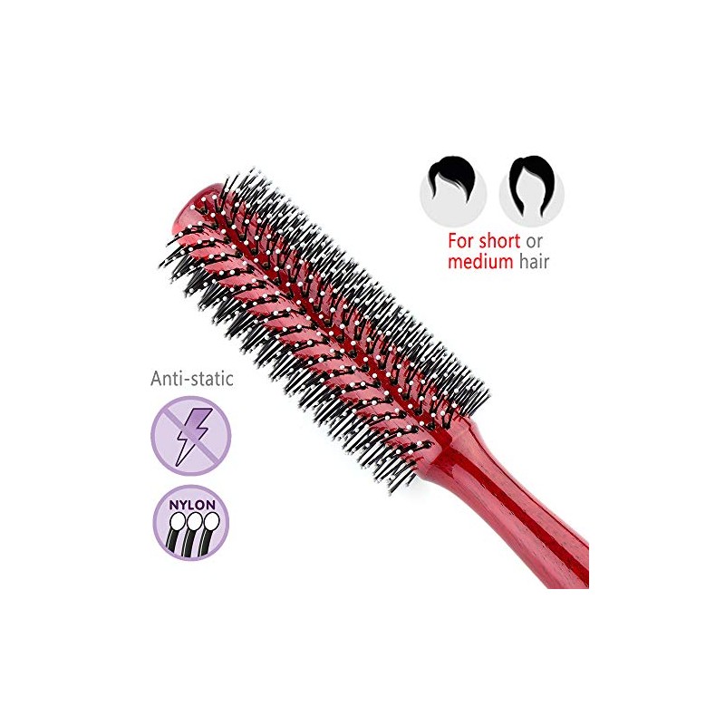 PERFEHAIR Small Round Hair Brush for Blow Drying With Soft
