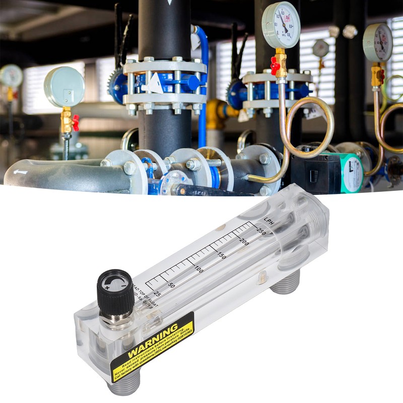 Panel Flowmeter Adjustment Large Measurement Range High Accuracy Transparent Acrylic