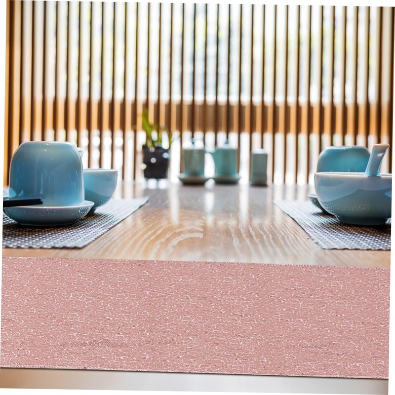 Ciieeo Elegant Sequin Tablecloth 250x30cm Polyester PVC Home Table Cover